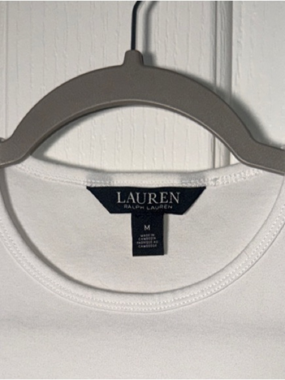 Lauren Ralph Lauren Bright White Crewneck Tee - Women’s Medium - Picture 2 of 7